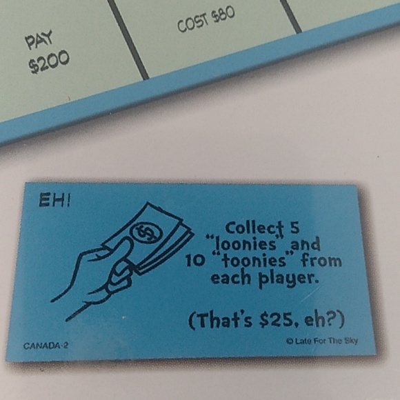 Canada-opoly Brand New Late for The Sky Board game 2-6 players age 8 to adult - Picture 3 of 9